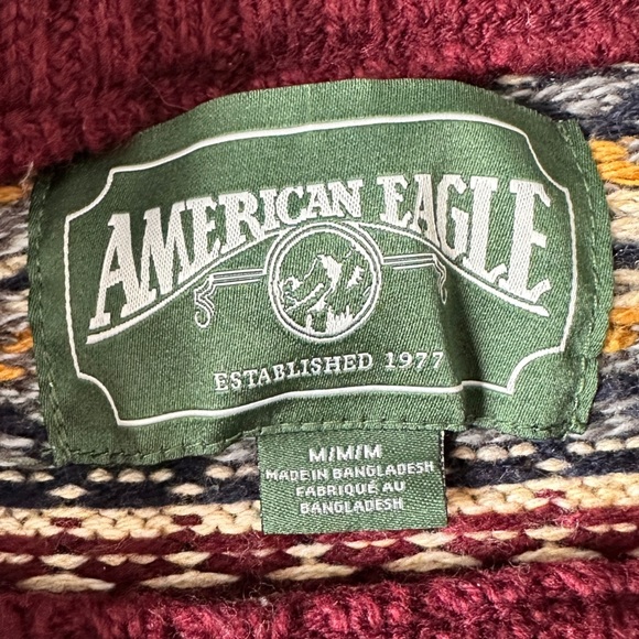 American Eagle Outfitters | Super Soft Fairisle Crew Neck Sweater | Medium - Picture 3 of 3